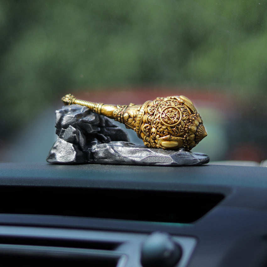 Lord Hanuman Gada Idol Car Dashboard