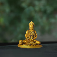 Meditating Hanuman Car Dashboard